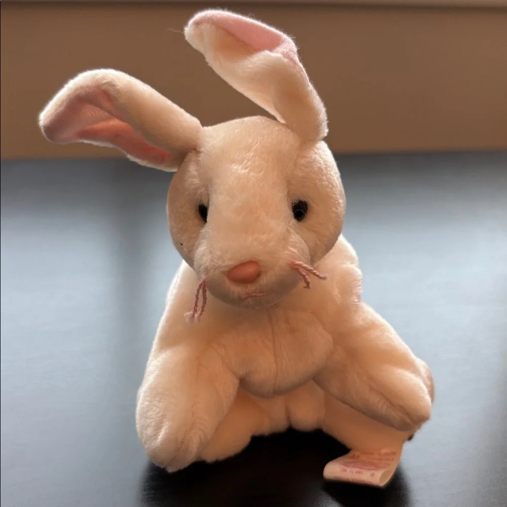 Beanie Babies Plush Toy Set - Bunny, Cat and Dogs Rover Nibbler Scat and Dobie